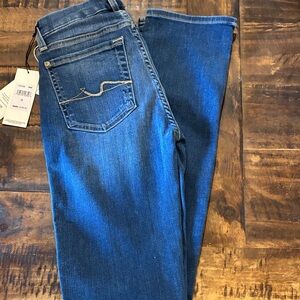 7 For All Mankind Blue kimmie Straight Leg Jeans